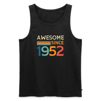 Großartig seit 1952 - Männer Premium Bio Tank Top - Schwarz - Vorne - Michal (187cm)