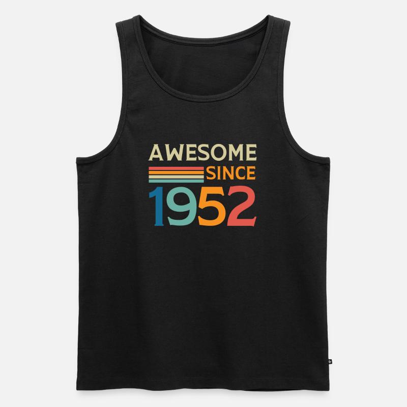 Großartig seit 1952 - Männer Premium Bio Tank Top - Schwarz
