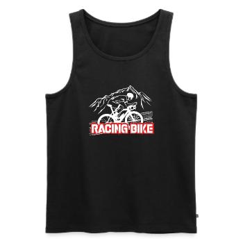 Road Bike Fans - Racing Bike - Men's Premium Organic Tank Top - black - Front - AI Model Male 178 light (178cm)