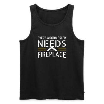 John Carpenter Tshirts Carpenter Funny Tshirts - Men's Premium Organic Tank Top - black - Front - AI Model Male 178 light (178cm)