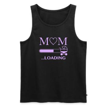 maman chargement - Débardeur bio Premium Homme - noir - Devant - Michal (187cm)