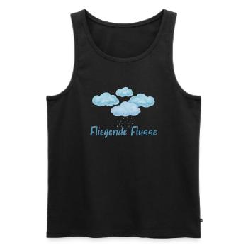 Fliegende Flüsse Wolken Regenwald Amazonas - Männer Premium Bio Tank Top - Schwarz - Vorne - Michal (187cm)