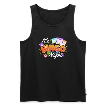 It's Bingo Night - Lustiges Glücksspielgeschenk für Spieler - Männer Premium Bio Tank Top - Schwarz - Vorne - AI Model Male 178 light (178cm)