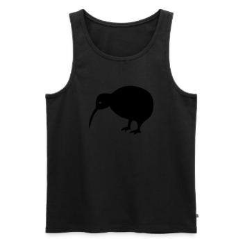 Kiwi-Vogel - Männer Premium Bio Tank Top - Schwarz - Vorne - Michal (187cm)