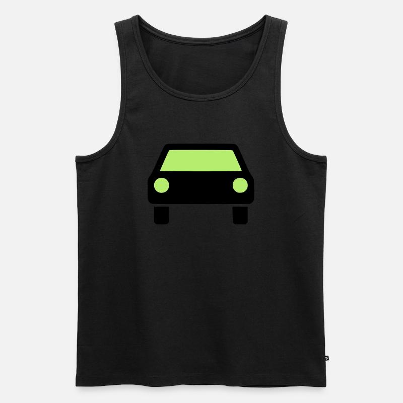Auto Symbol - Männer Premium Bio Tank Top - Schwarz