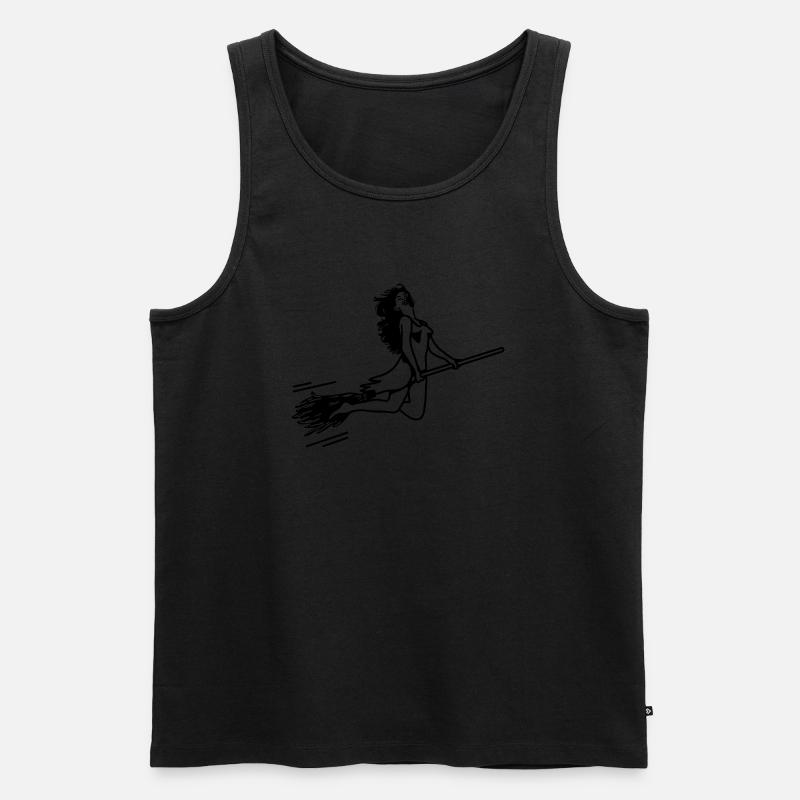 witch - Männer Premium Bio Tank Top - Schwarz
