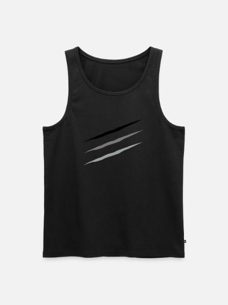 scratch - Men's Premium Organic Tank Top - black
