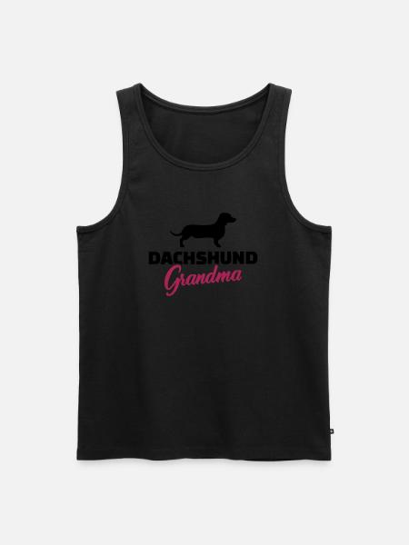 Dackel - Männer Premium Bio Tank Top - Schwarz