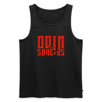 ODIN SAVE US (Ravens) - Men's Premium Organic Tank Top - black - Front - AI Model Male 178 light (178cm)
