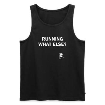 Triathlon Swim Bike Run Marathon - Männer Premium Bio Tank Top - Schwarz - Vorne - AI Model Male 178 light (178cm)
