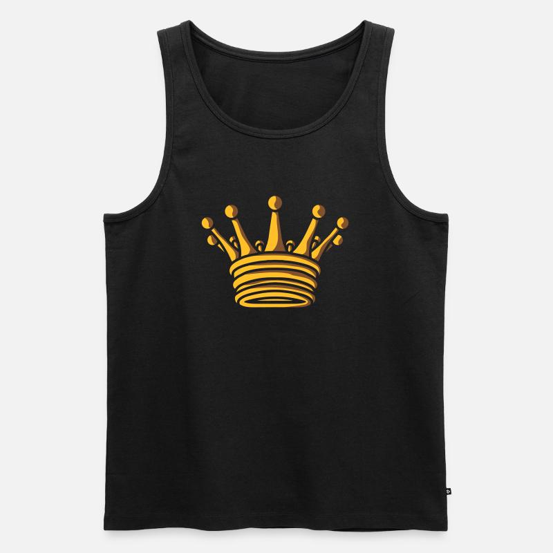 Conception De la Couronne du Roi d’Or - Débardeur bio Premium Homme - noir