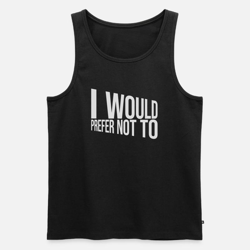 Je préfère ne pas - Débardeur bio Premium Homme - noir