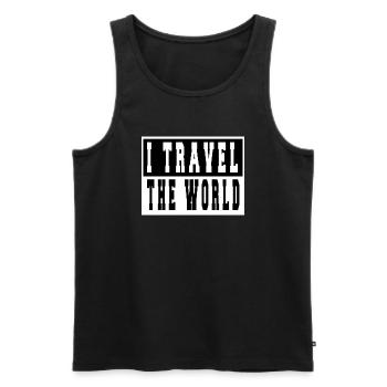 birthday present geek jokes fun gift idea france - Männer Premium Bio Tank Top - Schwarz - Vorne - Michal (187cm)