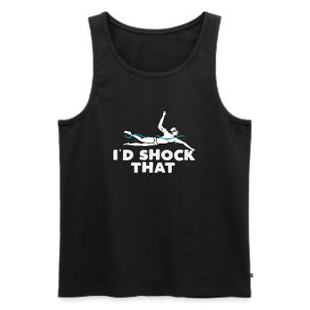Id choquant que Design pour un amateur de piscine plaisante - Débardeur bio Premium Homme - noir - Devant - Michal (187cm)