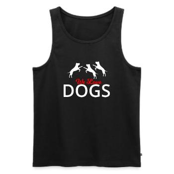 Hund Chien - Débardeur bio Premium Homme - noir - Devant - Michal (187cm)