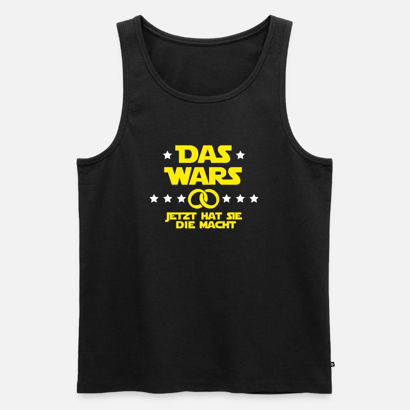 Das wars - Männer Premium Bio Tank Top - Schwarz