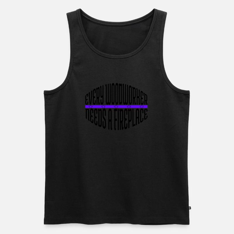 arborists funny cabinetmaker carpentry - Männer Premium Bio Tank Top - Schwarz