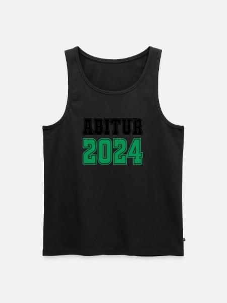 abitur 2024 - Männer Premium Bio Tank Top - Schwarz