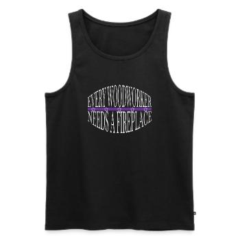 Mason Tools Present Carpenter Joke Lumber - Men's Premium Organic Tank Top - black - Front - Michal (187cm)