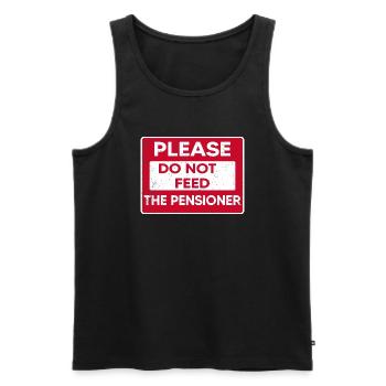 Retired Retired Seniors Nursing Home - Men's Premium Organic Tank Top - black - Front - AI Model Male 178 light (178cm)