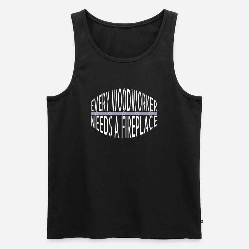 construction carpenter statement - Männer Premium Bio Tank Top - Schwarz