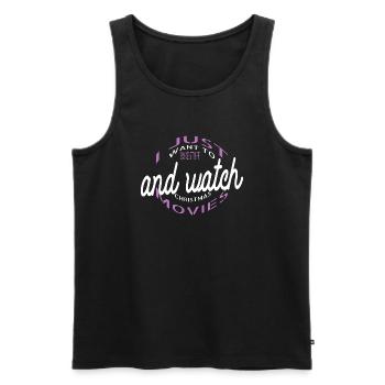 bake animal bakers motto birthday present idea - Männer Premium Bio Tank Top - Schwarz - Vorne - AI Model Male 178 light (178cm)