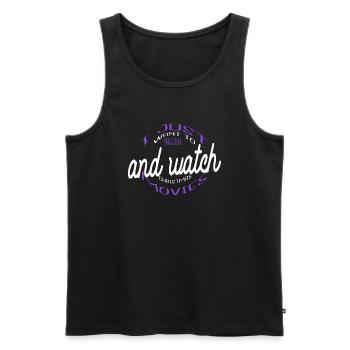 funny sayings pastry beard gift idea quotes - Männer Premium Bio Tank Top - Schwarz - Vorne - Michal (187cm)
