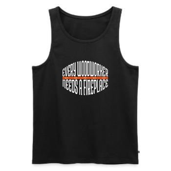 birthday carpenter quotes tshirts - Männer Premium Bio Tank Top - Schwarz - Vorne - Michal (187cm)