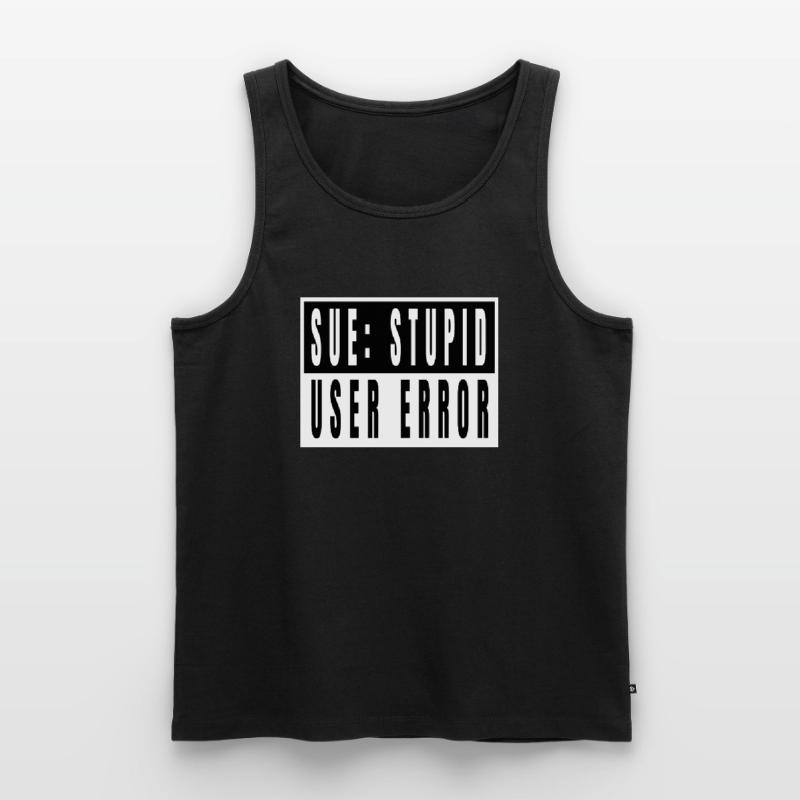 hacking code hacking coding coding computer quote Männer Premium Bio Tank Top