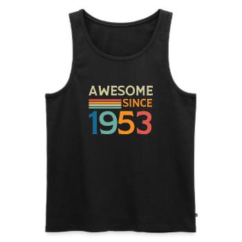 Großartig seit 1953 - Männer Premium Bio Tank Top - Schwarz - Vorne - Michal (187cm)