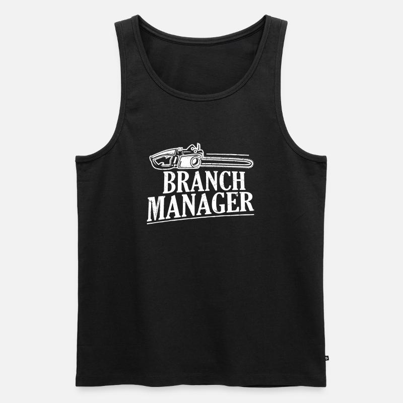 Branch Manager Logging Lumberjack Logger - Männer Premium Bio Tank Top - Schwarz