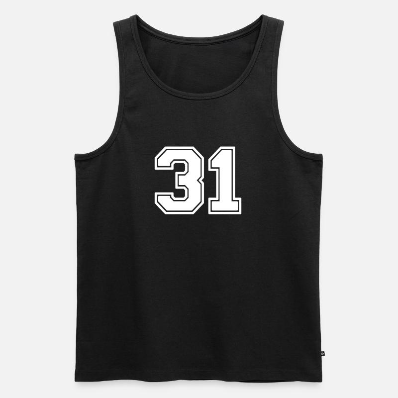 31 - Männer Premium Bio Tank Top - Schwarz