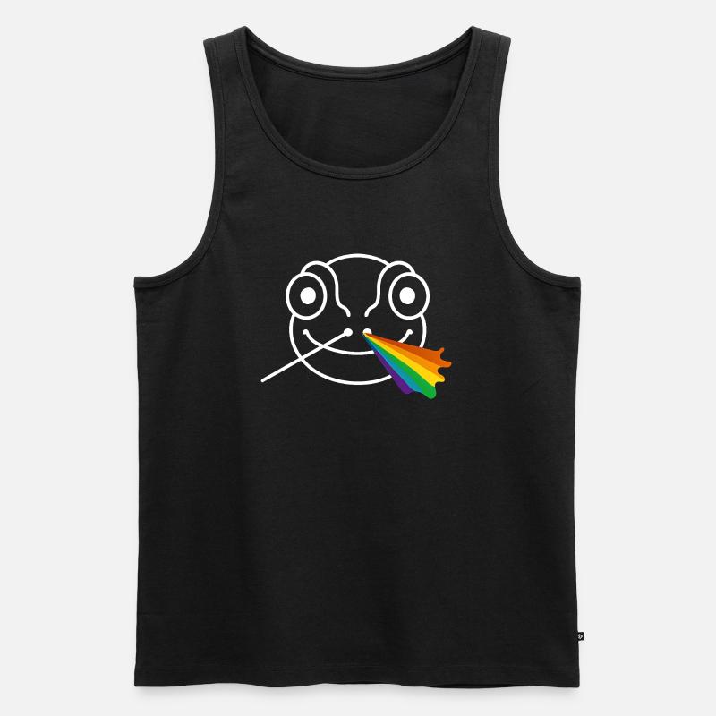 Chamäleon-Prisma - Männer Premium Bio Tank Top - Schwarz
