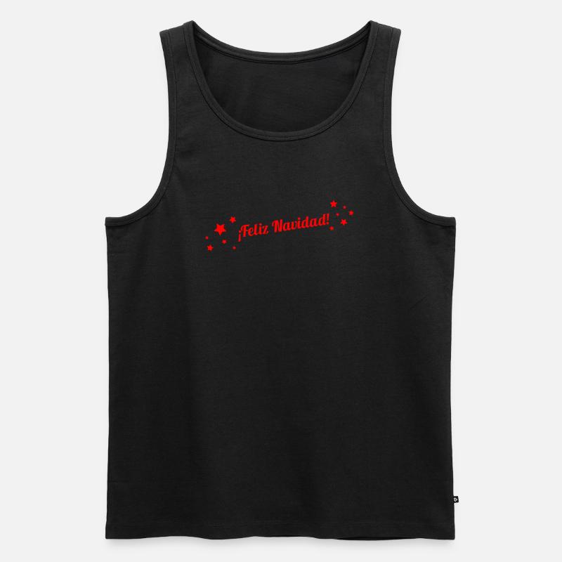 Feliz Navidad - Männer Premium Bio Tank Top - Schwarz