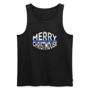 humor wisdom mouse okay cat all modest computer - Männer Premium Bio Tank Top - Schwarz - Vorne - AI Model Male 178 light (178cm)