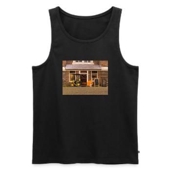 Amsterdam käse - Männer Premium Bio Tank Top - Schwarz - Vorne - Michal (187cm)