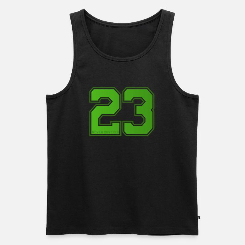 23 (Dreiundzwanzig) - Männer Premium Bio Tank Top - Schwarz