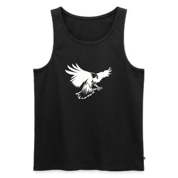 Adler - Männer Premium Bio Tank Top - Schwarz - Vorne - Michal (187cm)