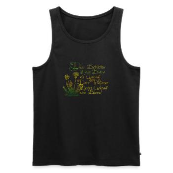 Affligés est chaque fleur une mauvaise herbe. La - Débardeur bio Premium Homme - noir - Devant - AI Model Male 178 light (178cm)