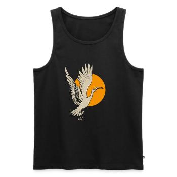 Ibis - Männer Premium Bio Tank Top - Schwarz - Vorne - Michal (187cm)