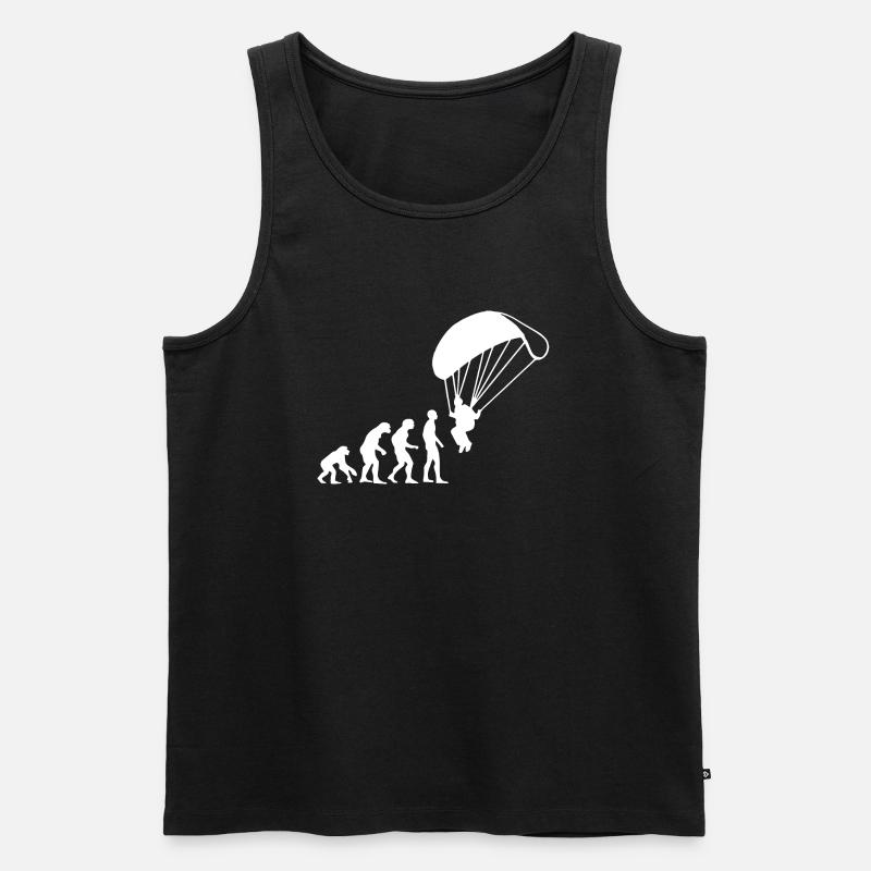 Paragliding - Männer Premium Bio Tank Top - Schwarz