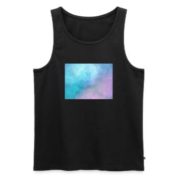 Space Rechteck - Männer Premium Bio Tank Top - Schwarz - Vorne - AI Model Male 178 light (178cm)