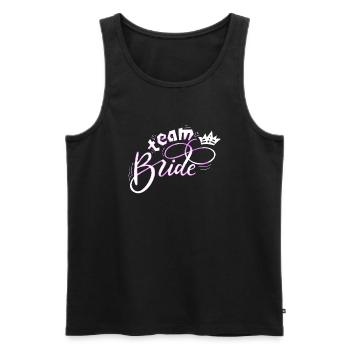 Bride bride wedding stag party bridesmaid party stag party - Men's Premium Organic Tank Top - black - Front - Michal (187cm)