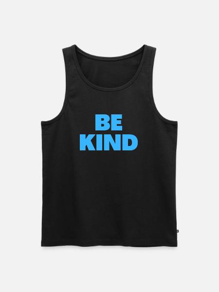 Be Kind - Christian Quotes - Men's Premium Organic Tank Top - black