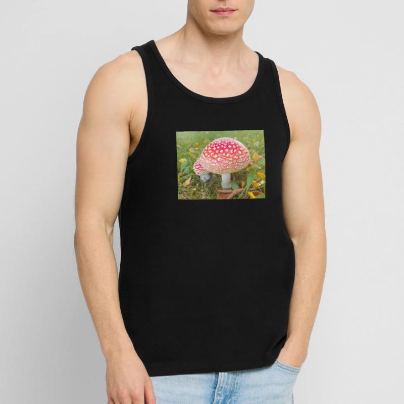fly agaric also toadstool Men's Premium Organic Tank Top
