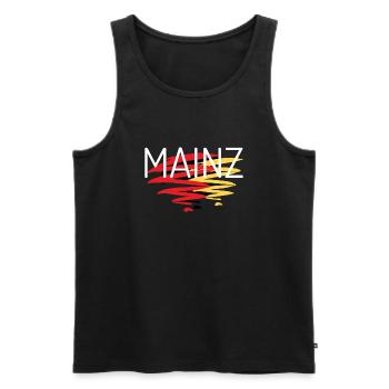 Mainz Souvenir für stolze Mainzer - Männer Premium Bio Tank Top - Schwarz - Vorne - AI Model Male 178 light (178cm)