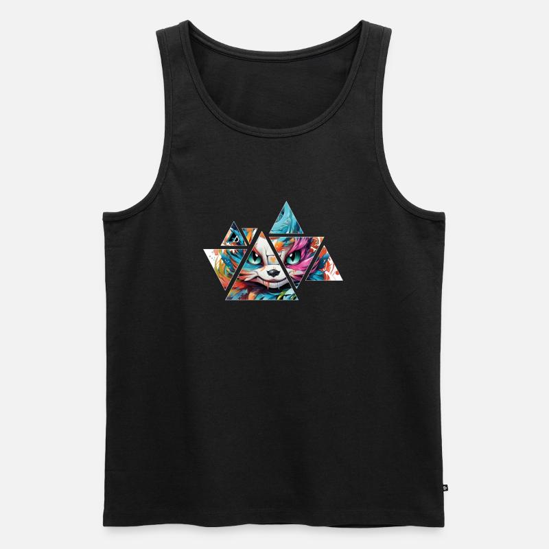 drache chibi - Männer Premium Bio Tank Top - Schwarz