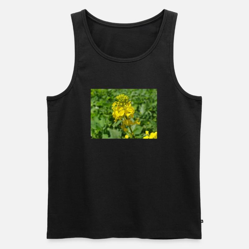 Schwarzer Senf - Männer Premium Bio Tank Top - Schwarz