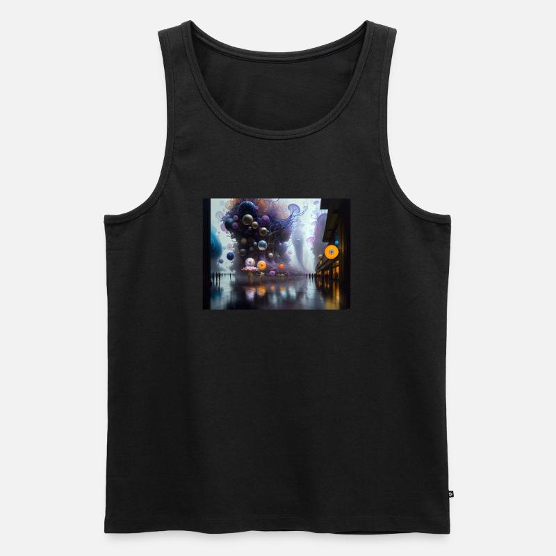 Reise von Actarus #14 - Männer Premium Bio Tank Top - Schwarz