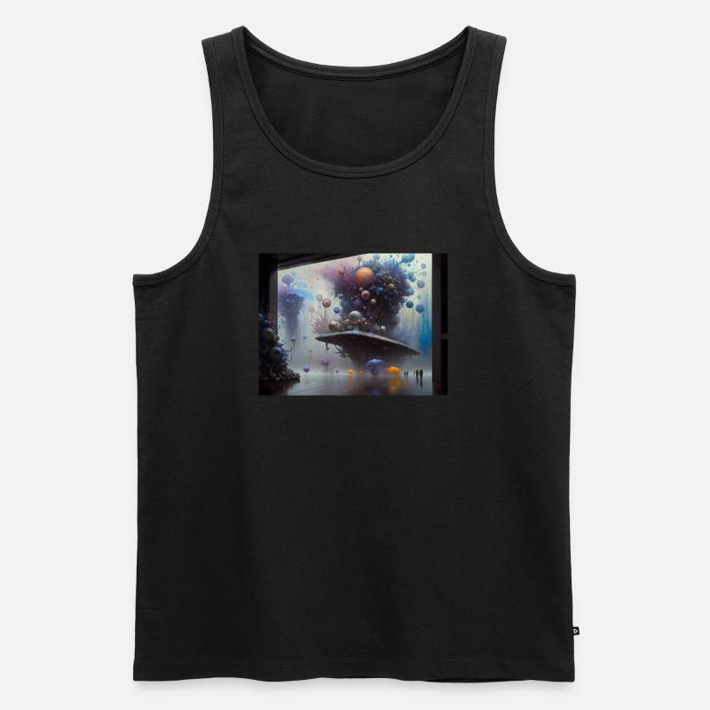 Reise in Actarus #20 - Männer Premium Bio Tank Top - Schwarz